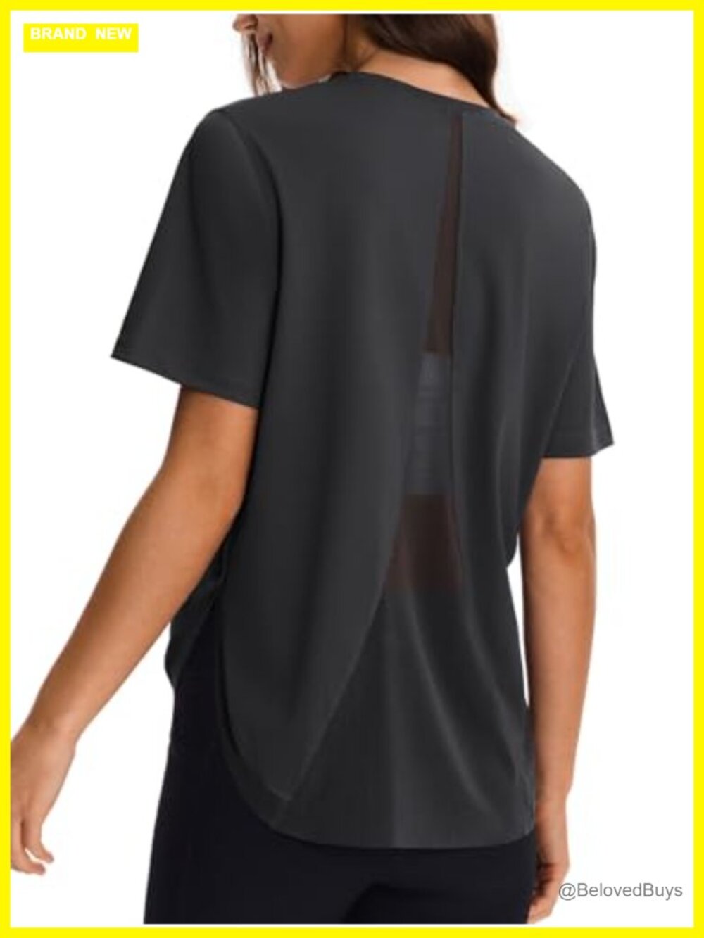 Women's Cooling Dri-Fit Short Sleeve Workout Top with Mesh